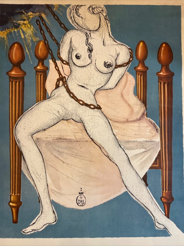Salvador Dali, after - Cecile's Chastity, Galleria Marino Piazza Navona 43 - Années 1960 #2.1