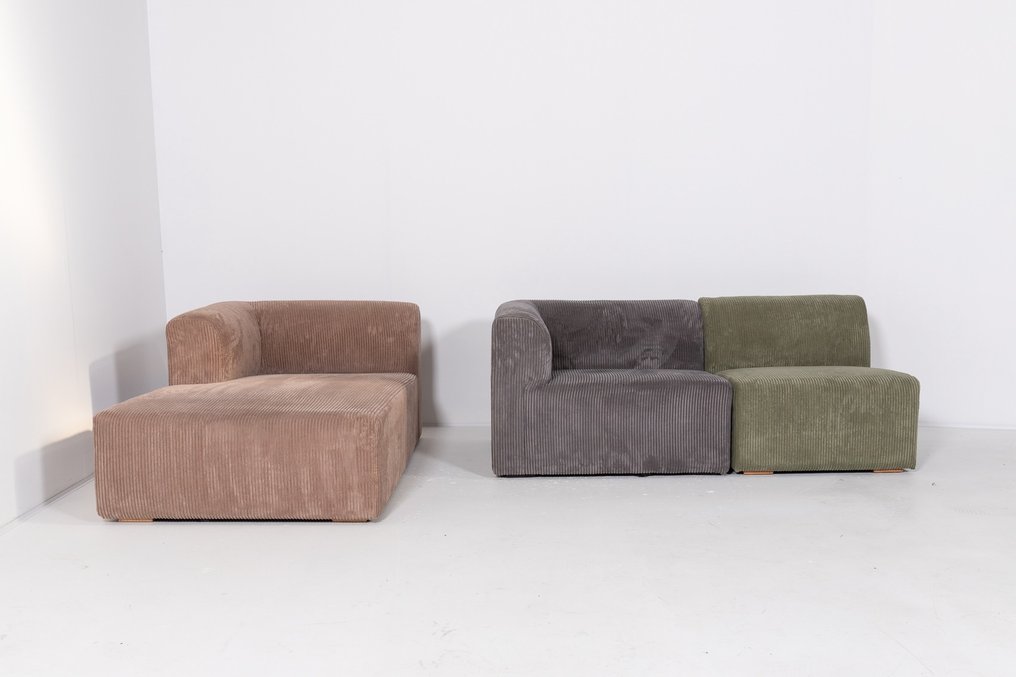Living & more - Sofa (3) - Karl - Stoff, Holz #3.2