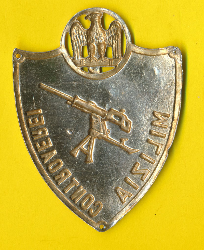 Italia - Insignia de rango - Scudetto Milizia MVSN - Mediados del siglo XX (Segunda Guerra Mundial) #2.2
