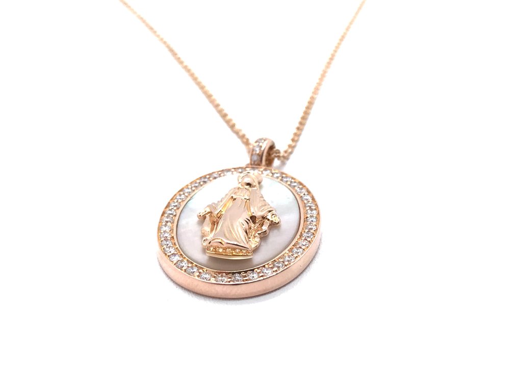 Crivelli - Necklace - 18 kt. Rose gold -  0.44ct. tw. Diamond #2.1