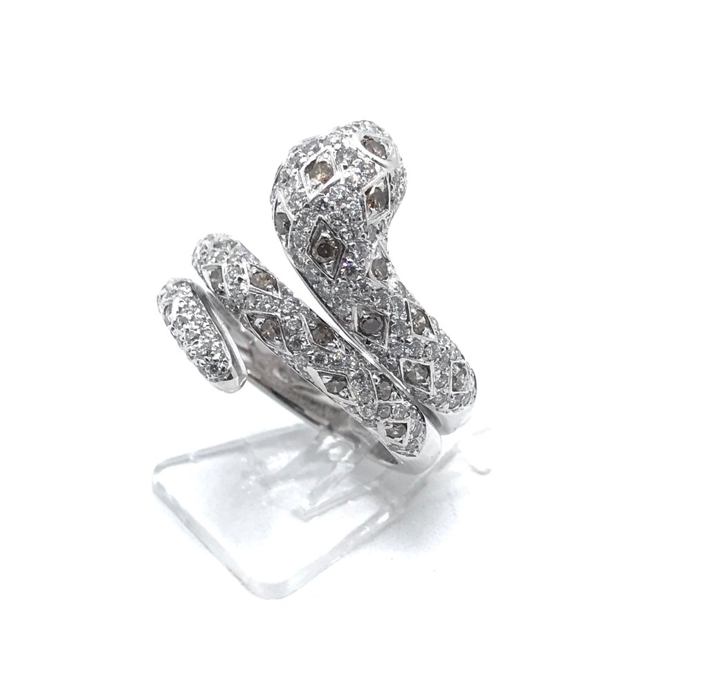 Leo Pizzo - Ring - 18 karat Hvitt gull Diamant #1.2