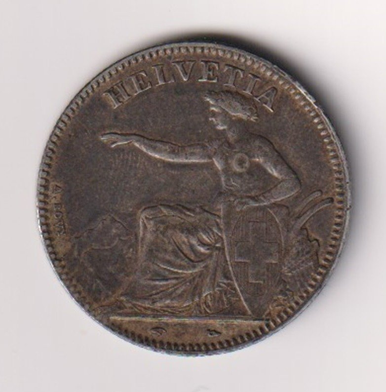 Schweiz. 2 Franken 1850 A  (Ingen mindstepris) #1.1