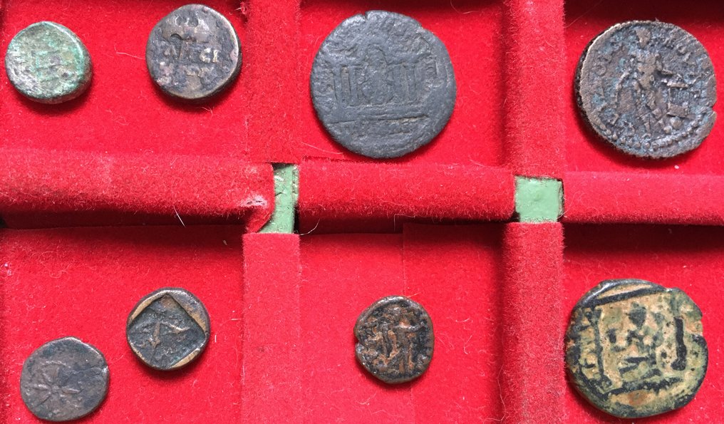 Grækenland (gamle). Group of 8 coins: different city states and denominations #2.1