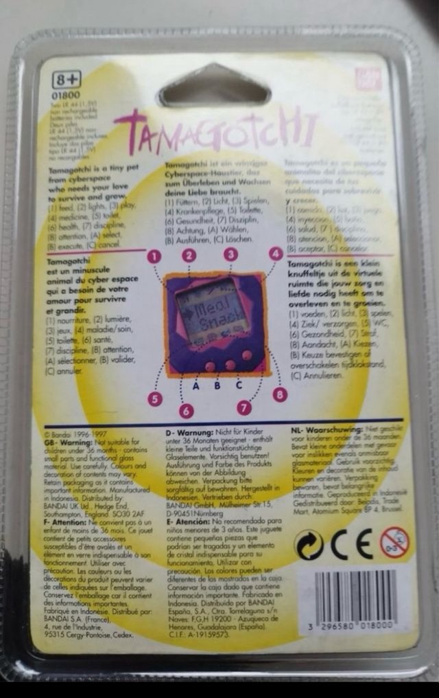 Bandai - Tamagotchi gen 2 - Joc video portabil - Sigilat, în cutia originală #1.2
