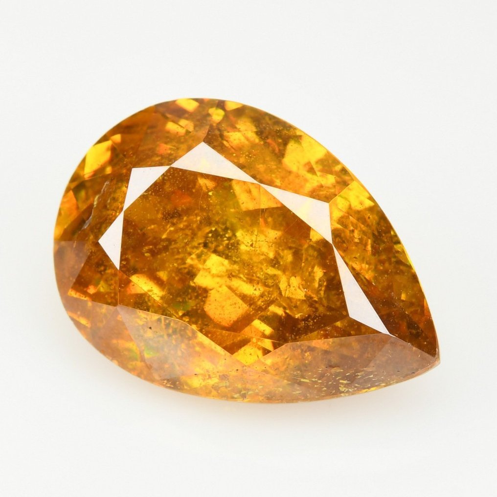 1 pcs （精细色彩质量） - （鲜艳的黄橙色） -
 闪锌矿 - 8.53 ct #1.2