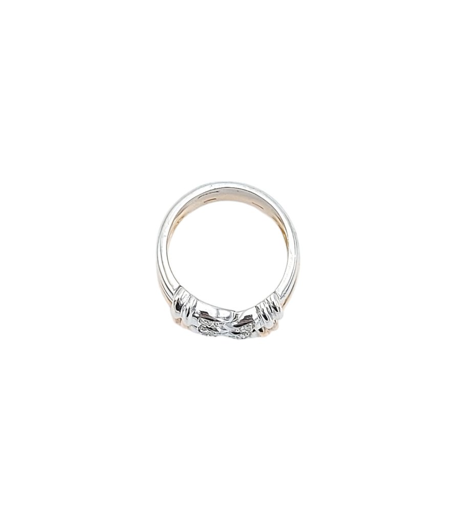 Bibigi - Ring - 18 kraat Hvidguld, Rosaguld -  0.12ct. tw. Diamant #1.2