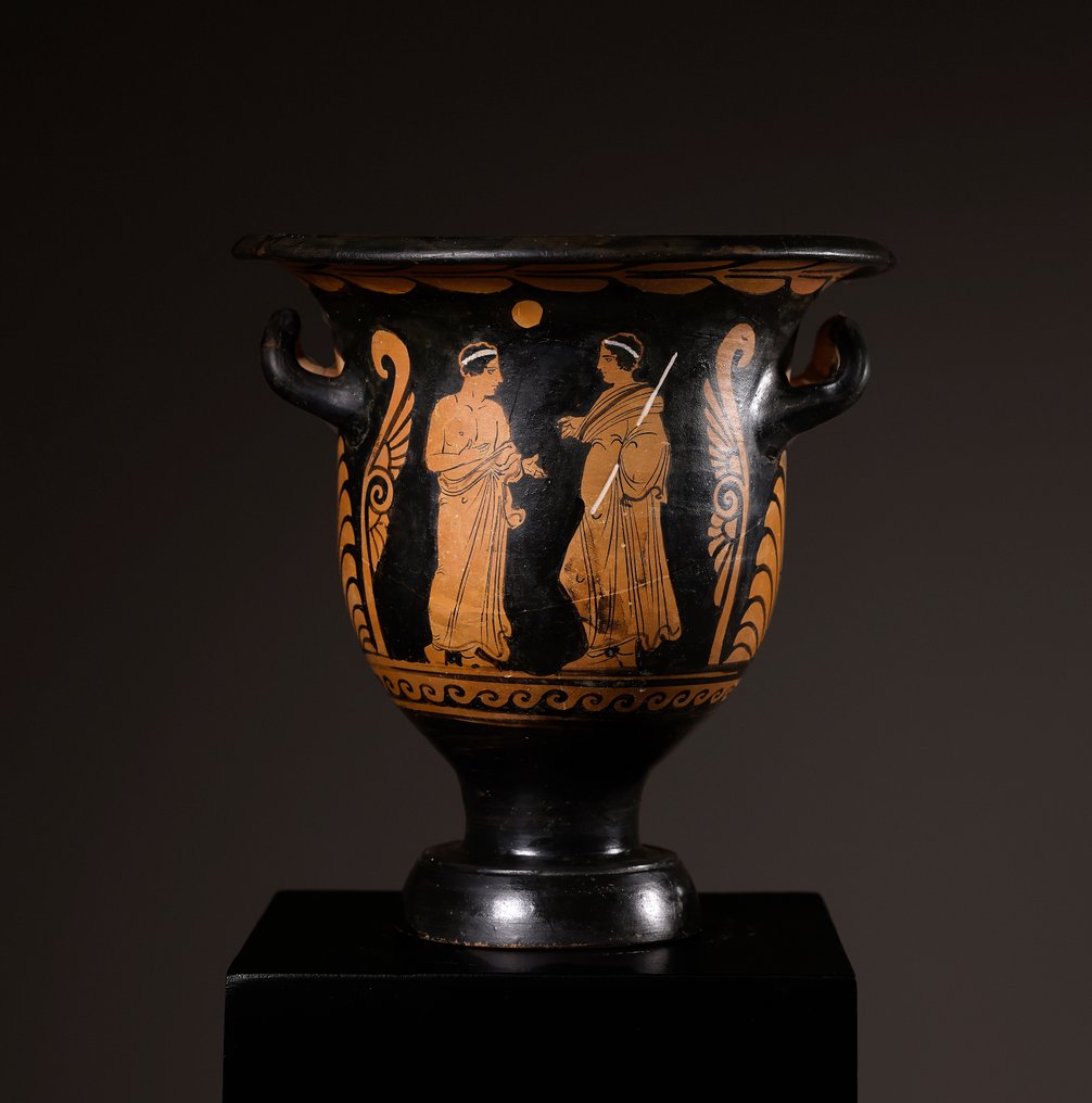 Altgriechisch, Magna Graecia Apulischer rotfiguriger Keramik-Glockenkrater Mit TL-Test und spanischer Exportlizenz #2.1