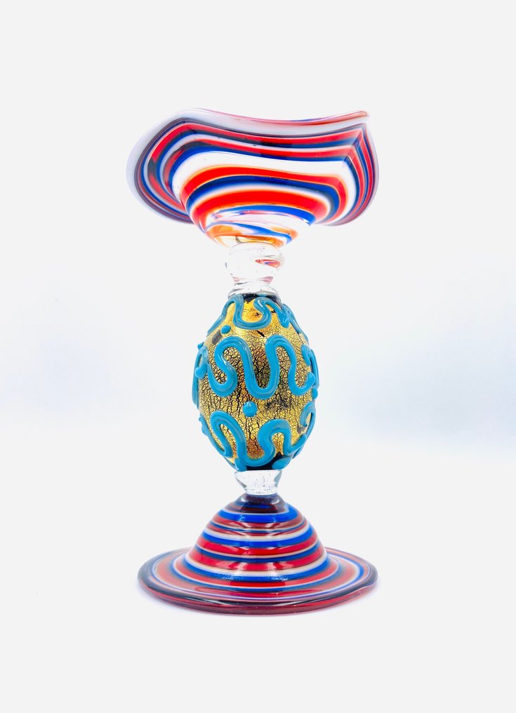 Guidotti - Szobor, Viso Picasso Style e Foglia D’Argento - 10 cm - Muranói pohár - 2024 #1.2