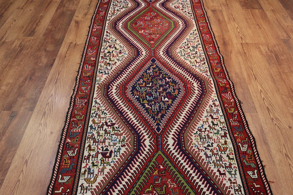 萨赫萨万 伊朗 - 地毯 - 355 cm - 102 cm #3.1