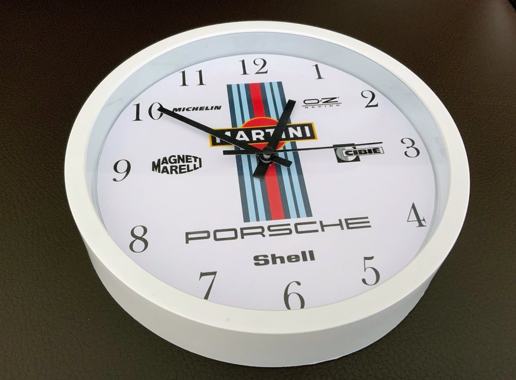 Koristeesine Porsche Martini -kello aikakauden sponsoreilla -   Polypropeeni - 2010-2020 #3.1