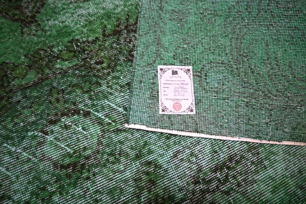 Green vintage √ Certificate √ Clean as new - Rug - 206 cm - 111 cm #3.2
