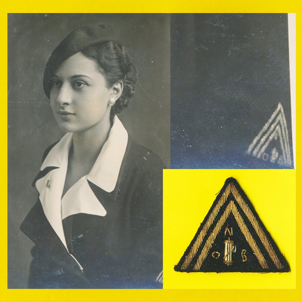 Italy - Rank badge - Scudetto Fasci Femminili ONB - 20th - mid (WW II) #1.1