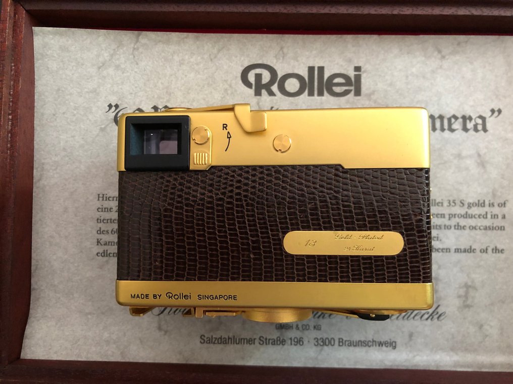 Rollei Rollei 35/S Gold Edition serial number "13" | 類比小型相機 #3.1