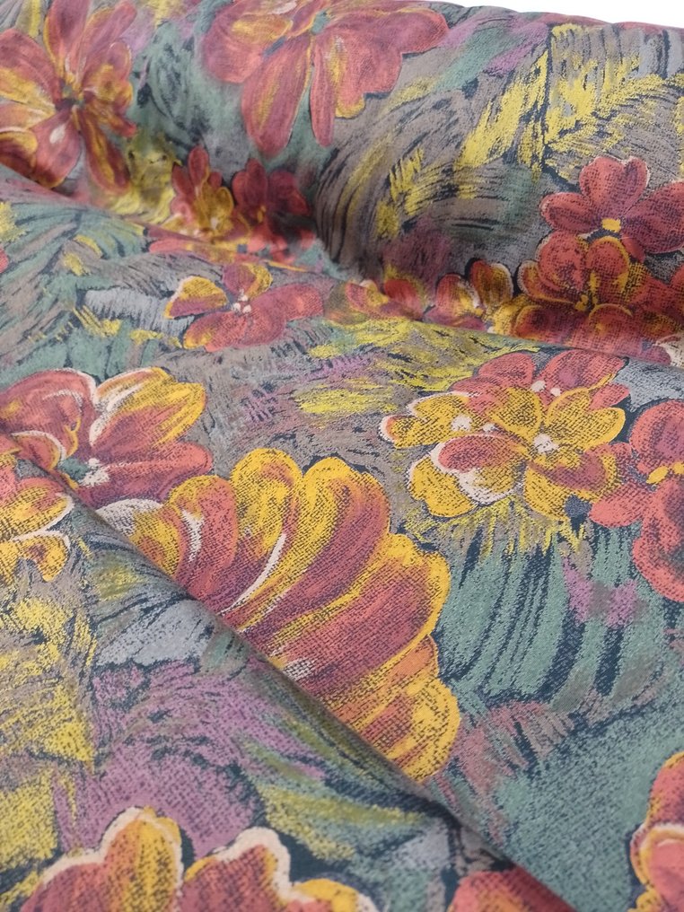令人愉悦的 Romanex de Boussac 棉质剪裁，带有花卉图案 - 室内装潢面料  - 500 cm - 140 cm #2.2