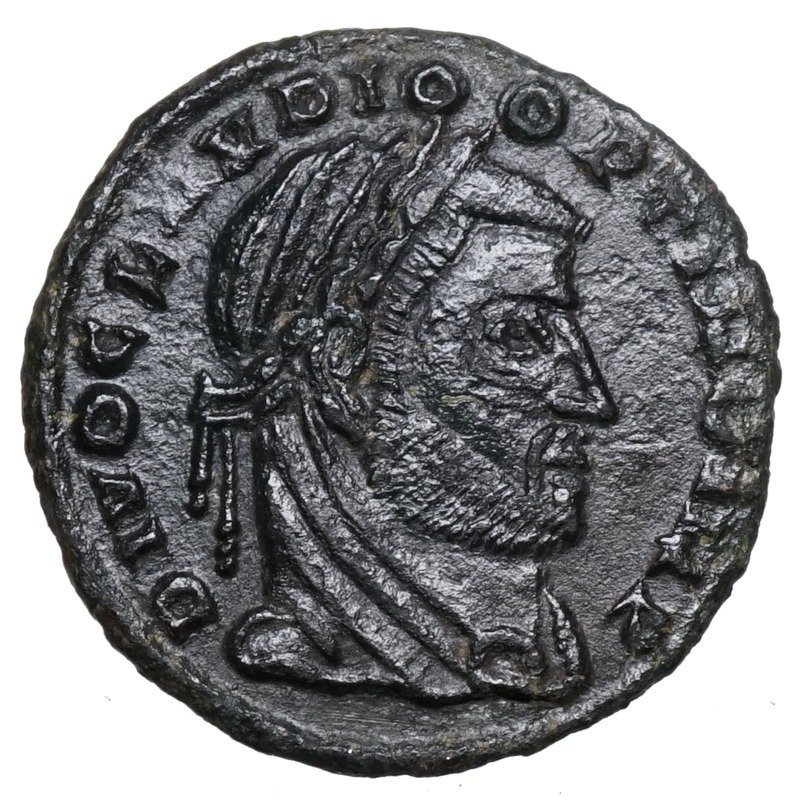 羅馬帝國. 克勞狄二世  (AD 268-270). 1/2 Follis Divus Claudius II. Gothicus (268-270) Siscia, verschleierter Kaiser #1.2