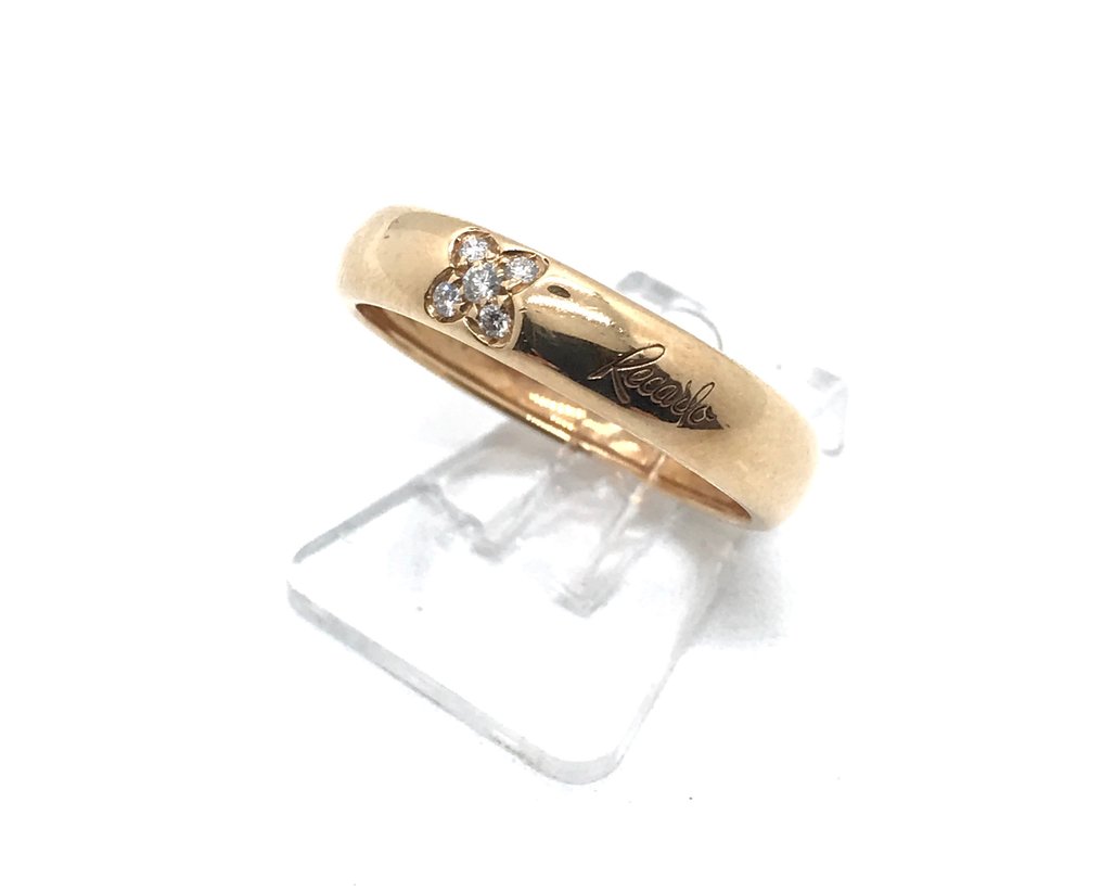 Ohne Mindestpreis - Recarlo - Ring - 18 kt Gelbgold -  0.20ct. tw. Diamant  (Natürlich) #2.2