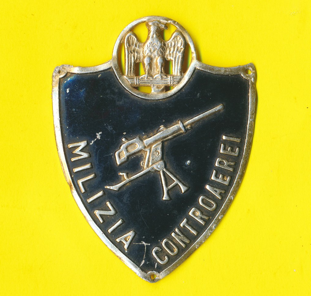 Italia - Insignia de rango - Scudetto Milizia MVSN - Mediados del siglo XX (Segunda Guerra Mundial) #1.1