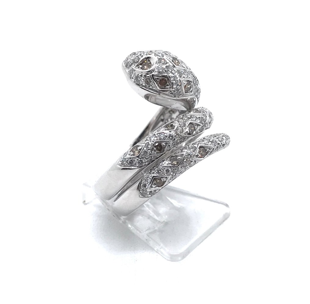 Leo Pizzo - Ring - 18 karat Hvitt gull Diamant #1.3