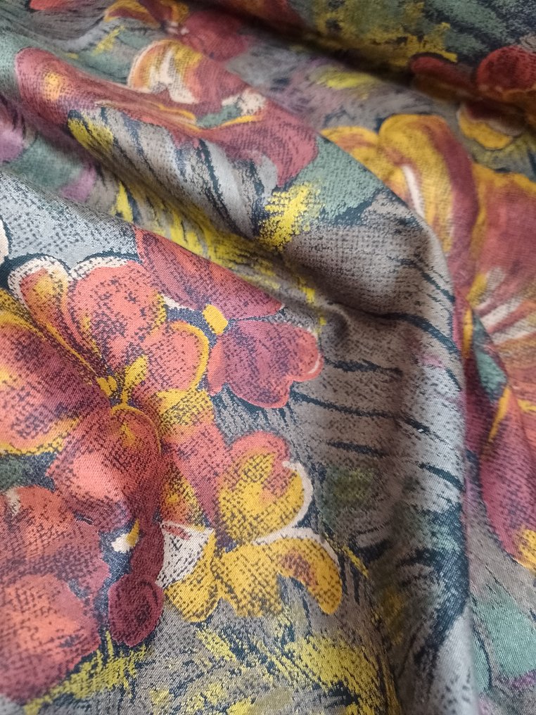 令人愉悅的 Romanex de Boussac 棉質剪裁，帶有花卉圖案 - 室內裝潢織物  - 500 cm - 140 cm #3.2