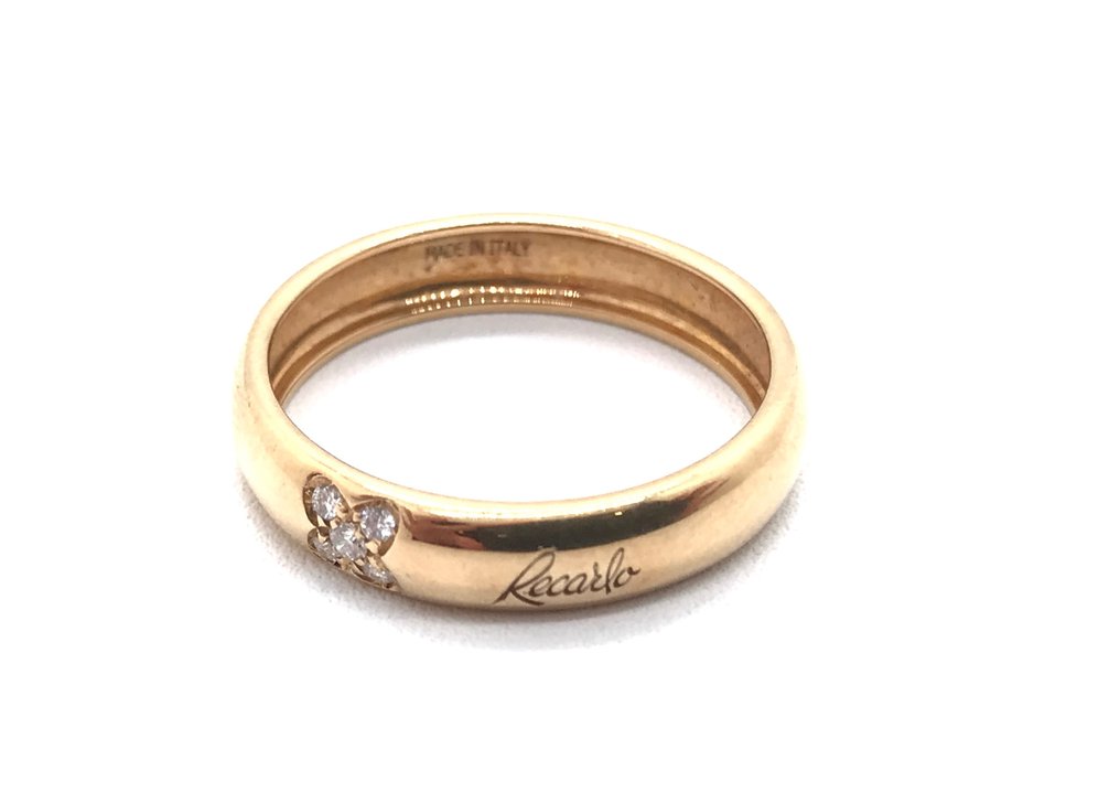 RE CARLO - 戒指 - 18K包金 黄金 -  0.20 tw. 钻石 #2.3