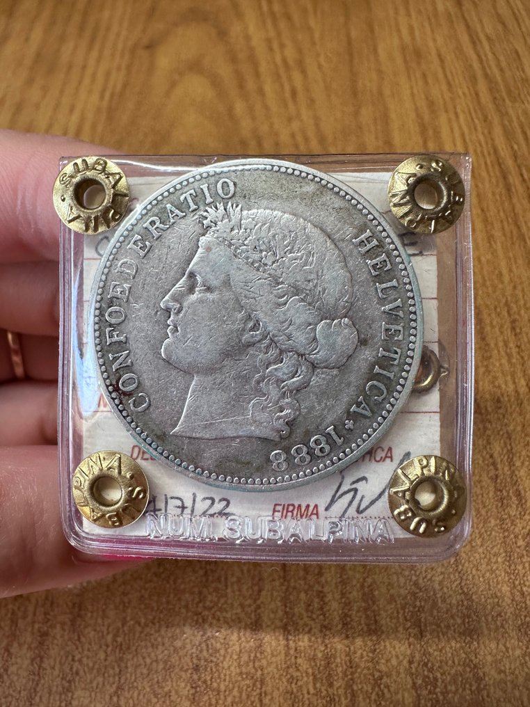 Svájc. 5 Francs 1888 #2.1
