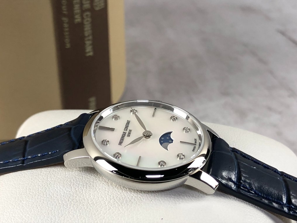 Frédérique Constant - Slimline Moonphase Mother of Pearl Diamonds - FC-206MPWD1S6 - 女士 - 2011至今 #2.1