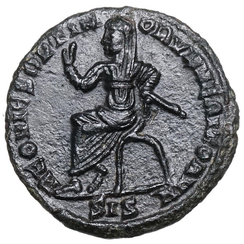 罗马帝国. 克劳迪斯 哥西卡斯（公元268-270）. 1/2 Follis Divus Claudius II. Gothicus (268-270) Siscia, verschleierter Kaiser #1.1