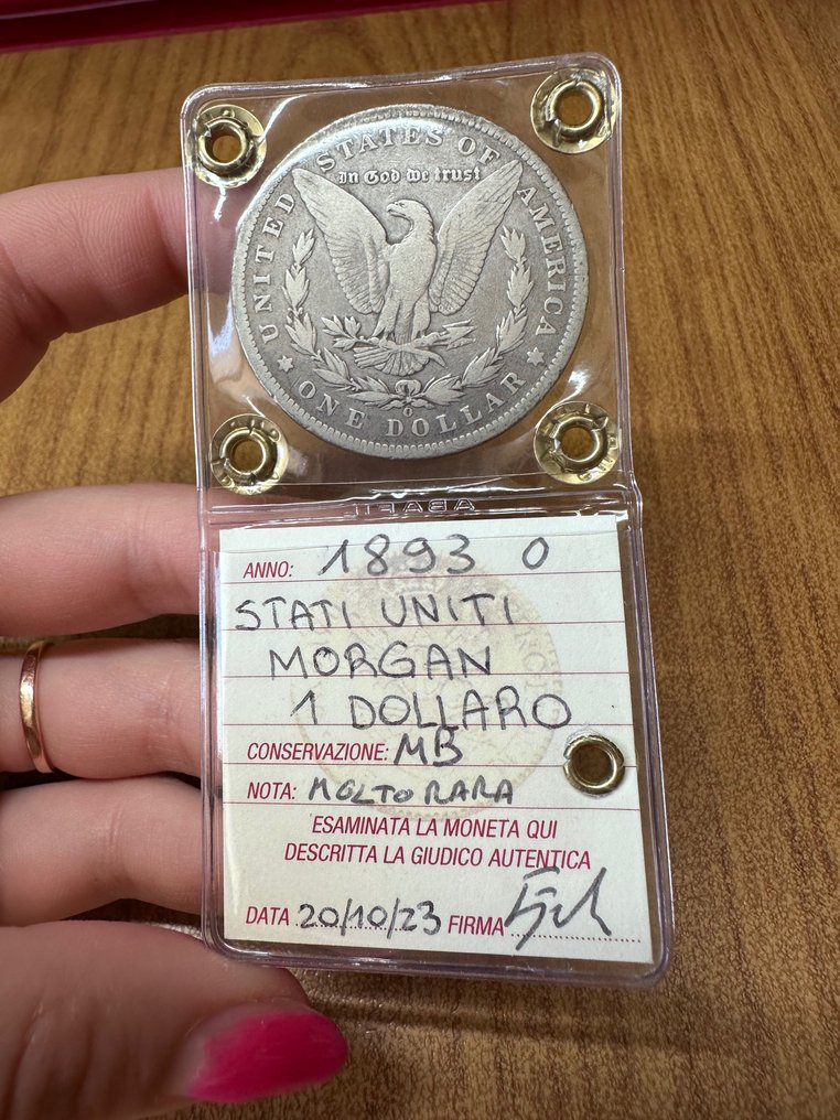 Ηνωμένες Πολιτείες. Morgan Dollar 1893-O KEY DATE! #1.2