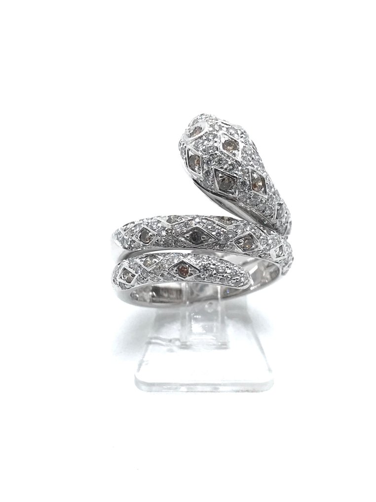Leo Pizzo - Ring - 18 karat Hvitt gull Diamant #1.1