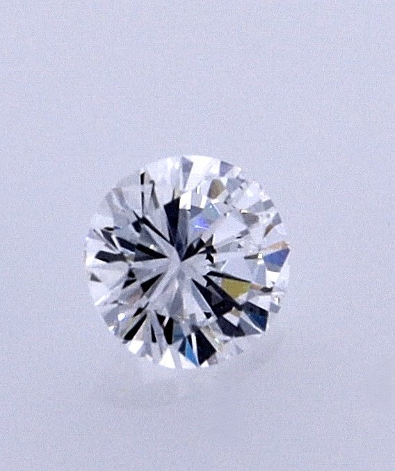 1 pcs Gyémánt - 0.47 ct - Kerek - D (színtelen) - VVS2 #1.1