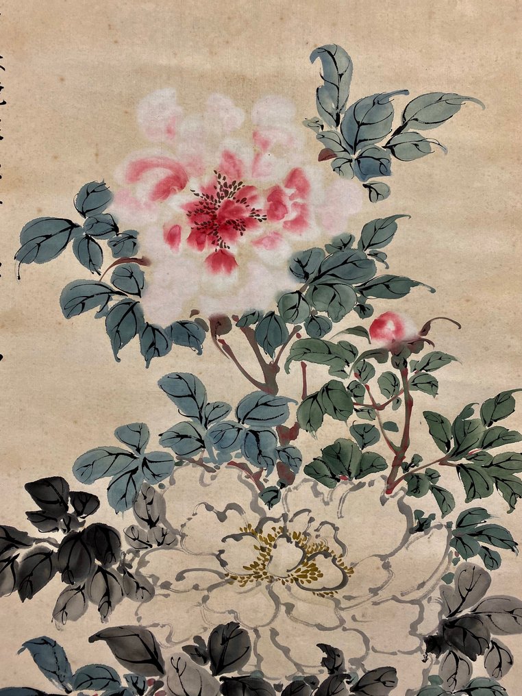 Lifelike floral paintings - Signed 雲堂槏 - Japán #2.1