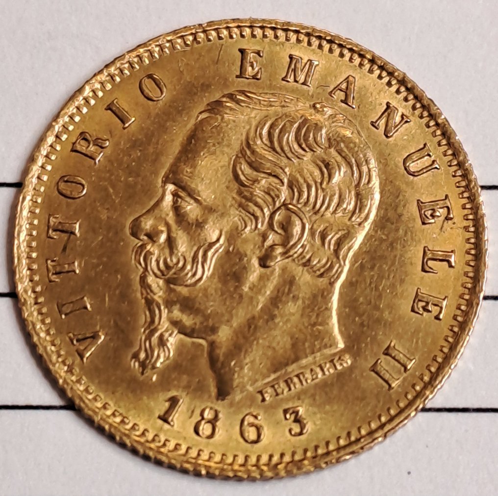 Italien, Königreich Italien. Vittorio Emanuele II. di Savoia (1861-1878). 5 Lire 1863 - Torino #1.1
