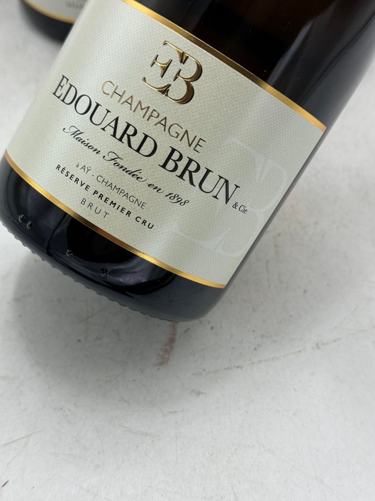 Edouard Brun, Champagne  Reserve Premier Cru - Champagne Brut - 6 Flasker (0,75 L) #1.2