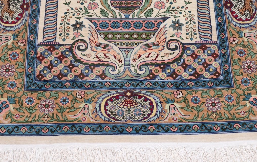 Silk Hereke Signed Carpet with Mehrab Design - Puro lusso ~1 milione. Nodi/m² - Tappeto - 102 cm - 70 cm #3.1