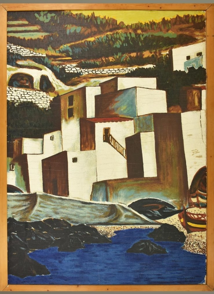 Giuseppe Migneco (1908-1997) - Paesaggio costiero #1.1