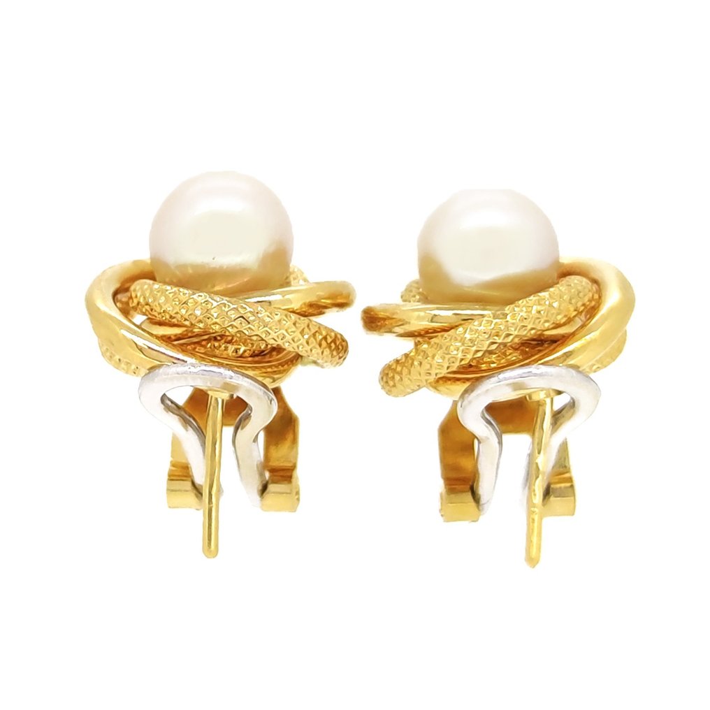 Boucles d'oreilles - 18 carats Or jaune - Perle #2.1