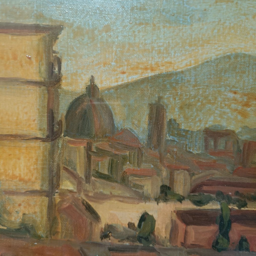 Scuola italiana (XX), firmato Cianfanelli - Panorama di Firenze #3.2