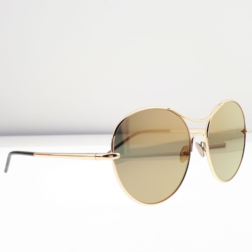 Pomellato - Aviator Gold Tone Metal Frame and Temples with Tortoise Shell Temple Tips "NEW & FULL SET" - Gafas de sol #3.2