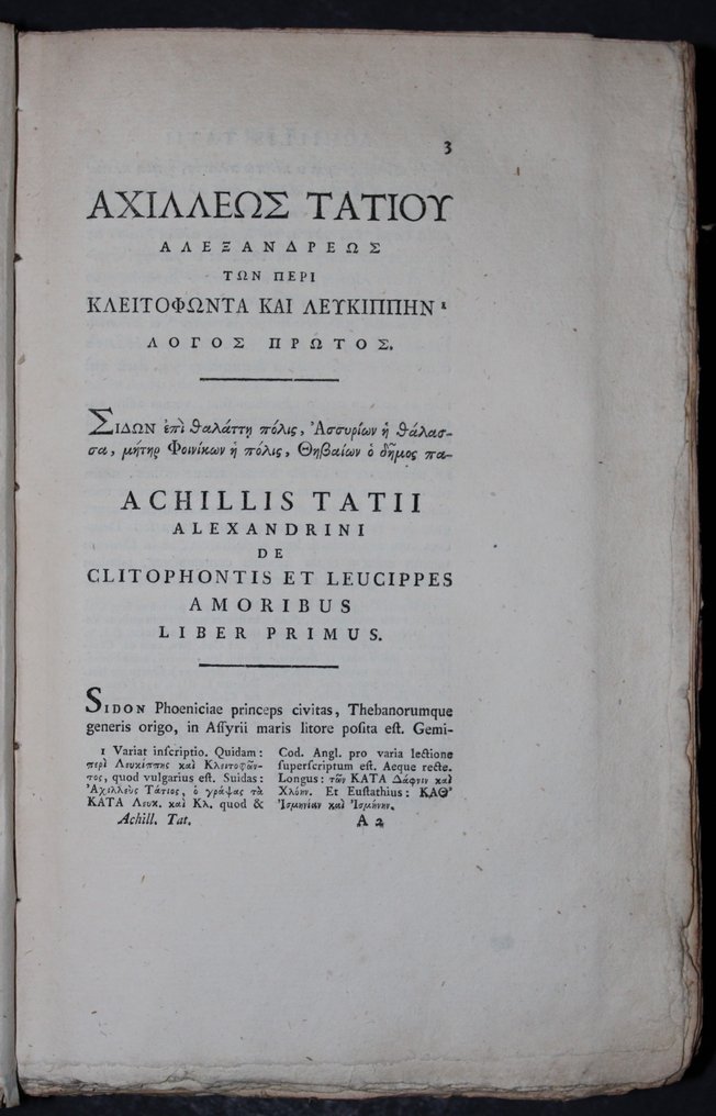 Christoph Wilhelm Mitscherlich - EROTICA - Bipontinen - Scriptores erotici Graeci. 4 Teile in 2 Bänden - 1792-1798 #2.1