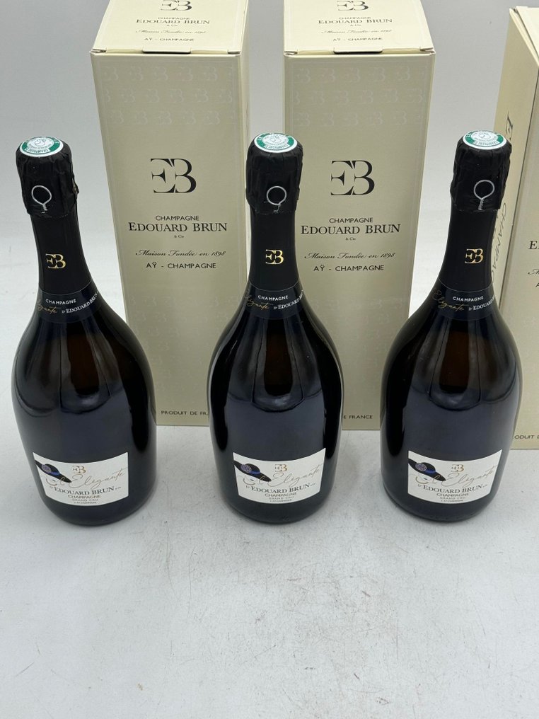 Edouard Brun, Brut L'élegante - Champagne Grand Cru - 3 Bottles (0.75L) #3.2