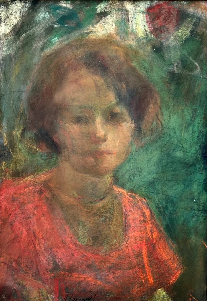 Angelo Landi (1879–1944) - Ritratto femminile #1.1