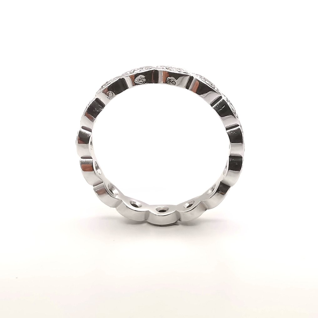 Eternity ring - 18 kt. White gold -  0.45 tw. Diamond  #1.2