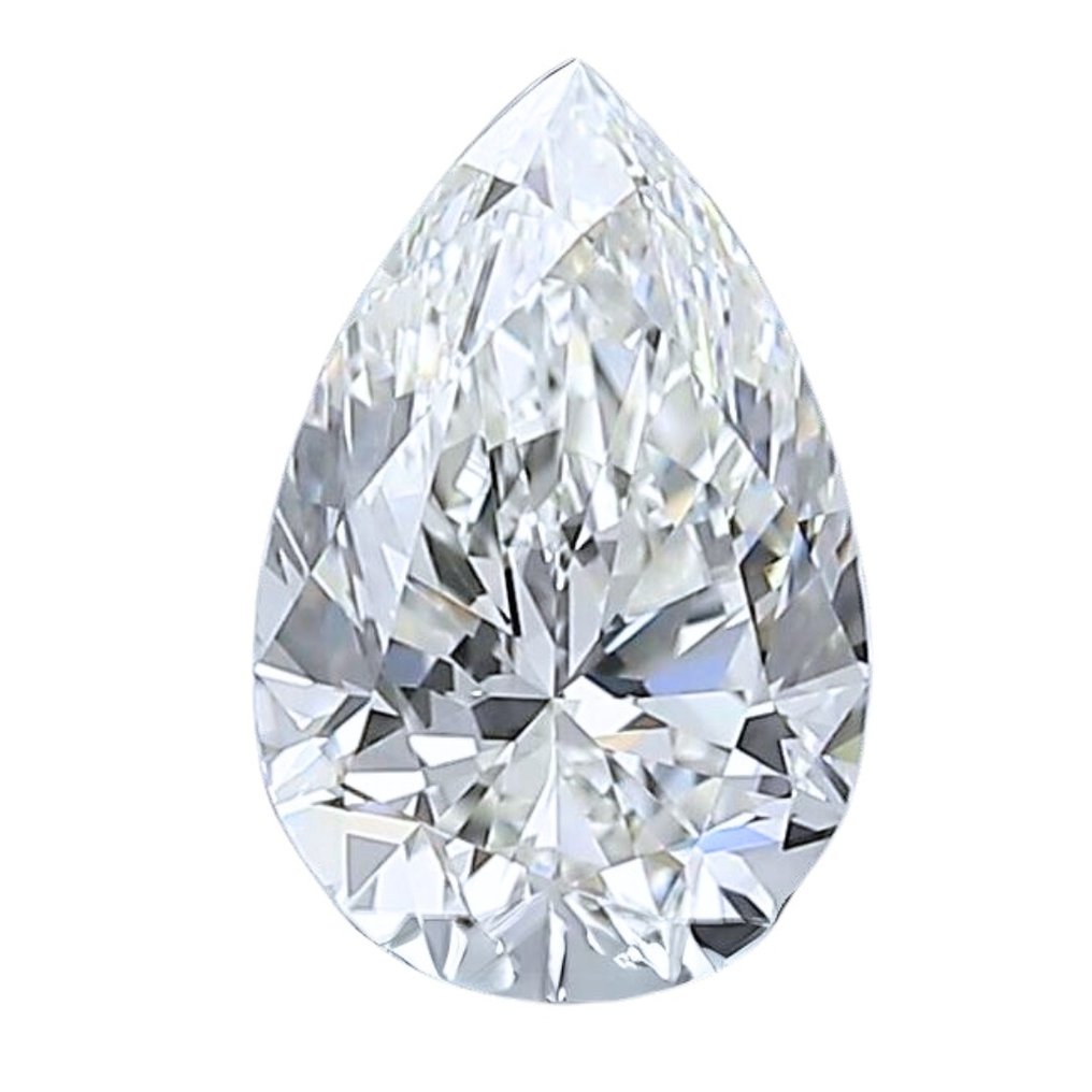 1 pcs 钻石 - 1.01 ct - 明亮型, 梨形 - G - 无瑕疵的 #1.1