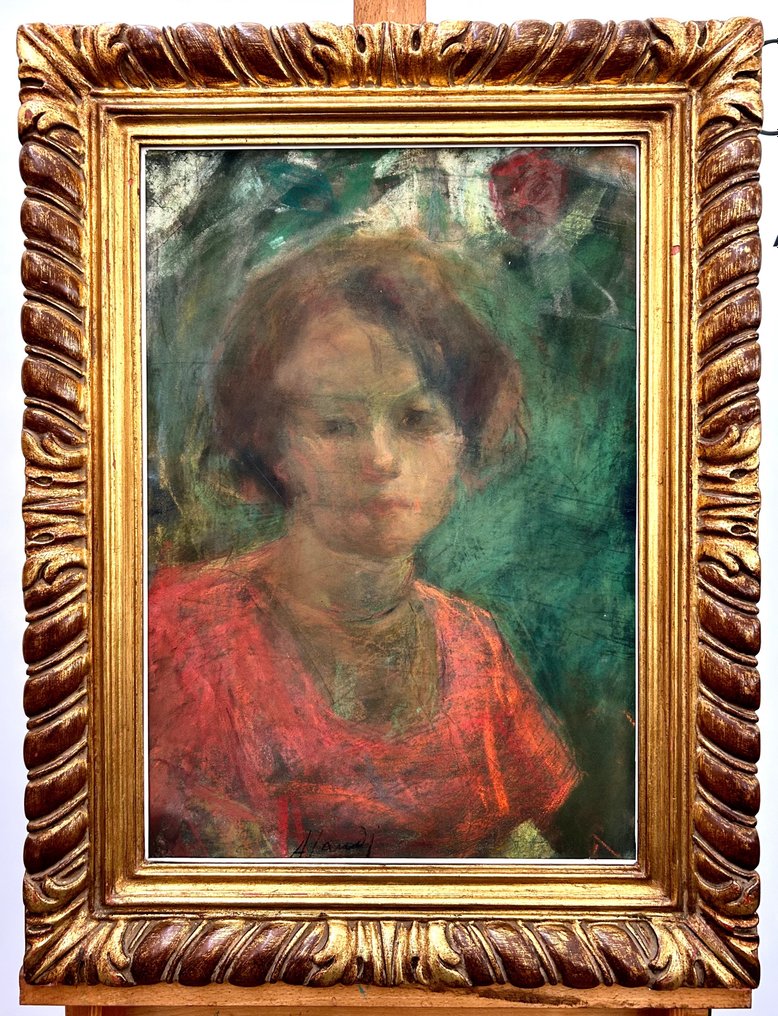 Angelo Landi (1879–1944) - Ritratto femminile #1.2