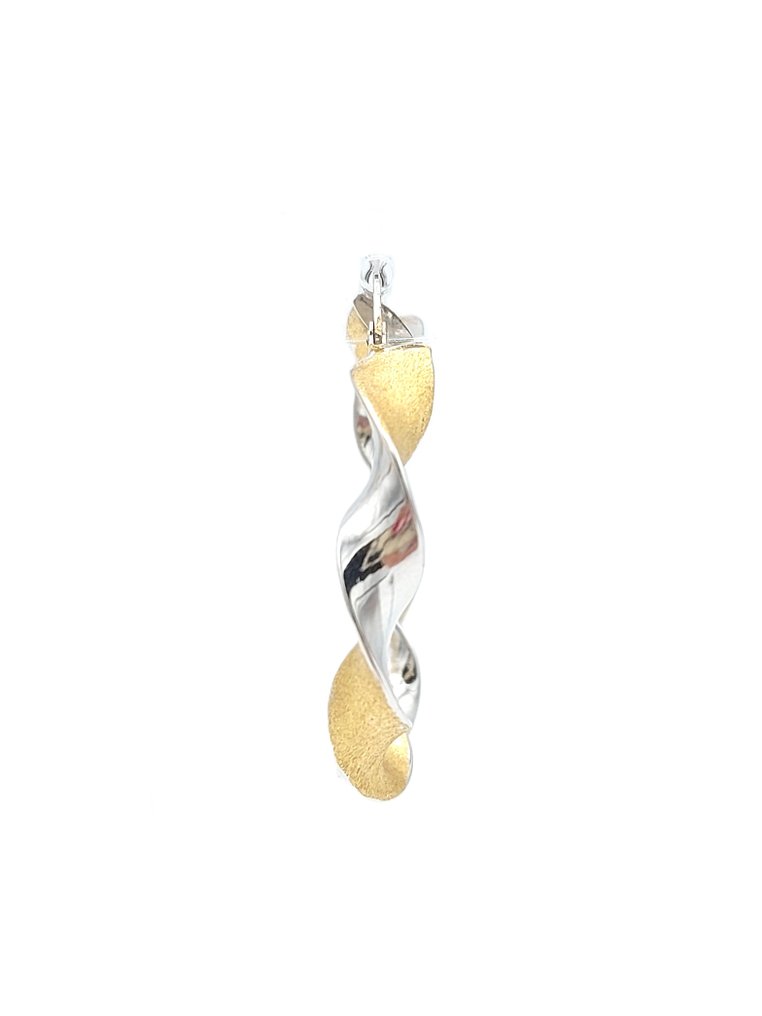 Σκουλαρίκια - 18 καράτια Κίτρινο χρυσό, Λευκός χρυσός  #2.2