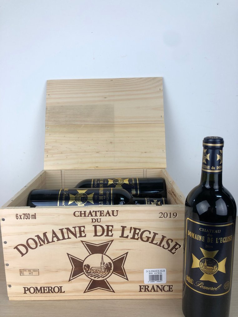 2019 Château du Domaine de l'Eglise - Bordeaux, Pomerol - 6 Flasker  (0,75 l) #1.1