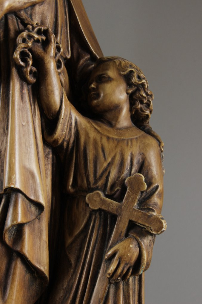 Estátua, Jozef met Kind - 52 cm - Gesso #2.1