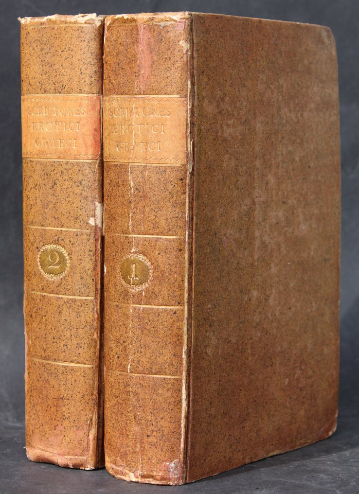 Christoph Wilhelm Mitscherlich - EROTICA - Bipontinen - Scriptores erotici Graeci. 4 Teile in 2 Bänden - 1792-1798 #1.1