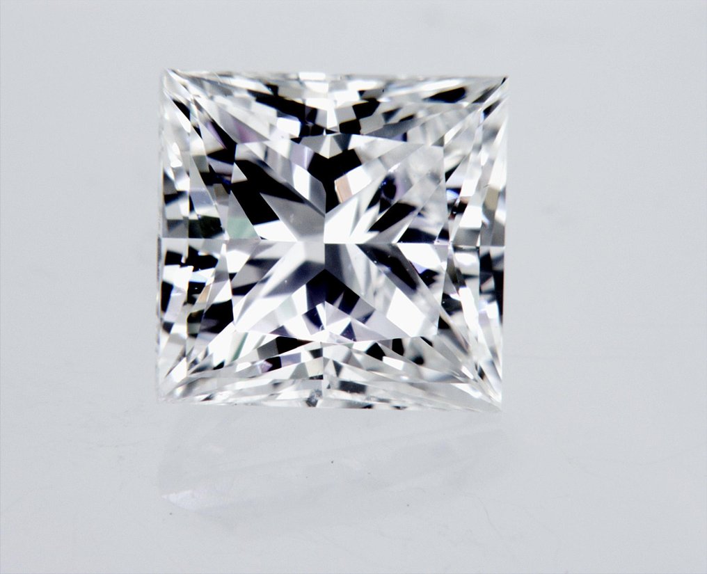 1 pcs Diamante  (Natural)  - 0.91 ct - Cuadrado - E - SI1 - Gemological Institute of America (GIA) #1.1