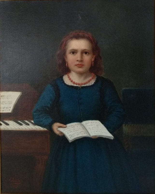 Scuola europea (XIX) - Bambina musicista #1.1